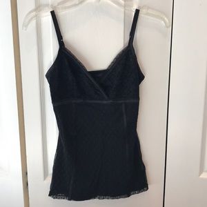 Black lace tank